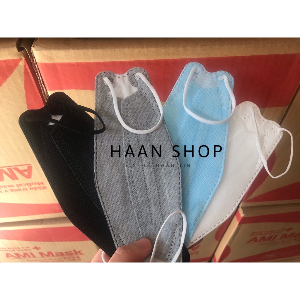 (1 túi/10c) Khẩu trang kháng khuẩn KF94 tiêu chuẩn Hàn Quốc chống bụi mịn, kháng khuẩn cao cấp