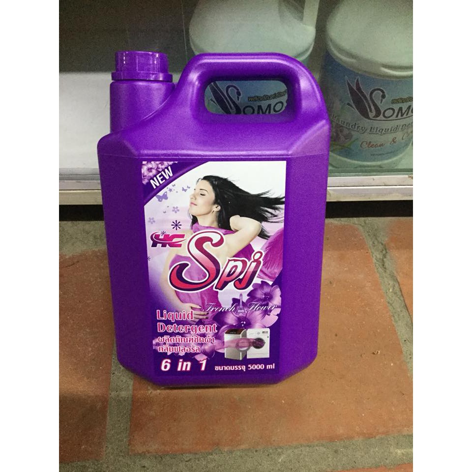 Nước giặt xả HC-SPJ 6in1 hàng Thái Lan can 5000ml