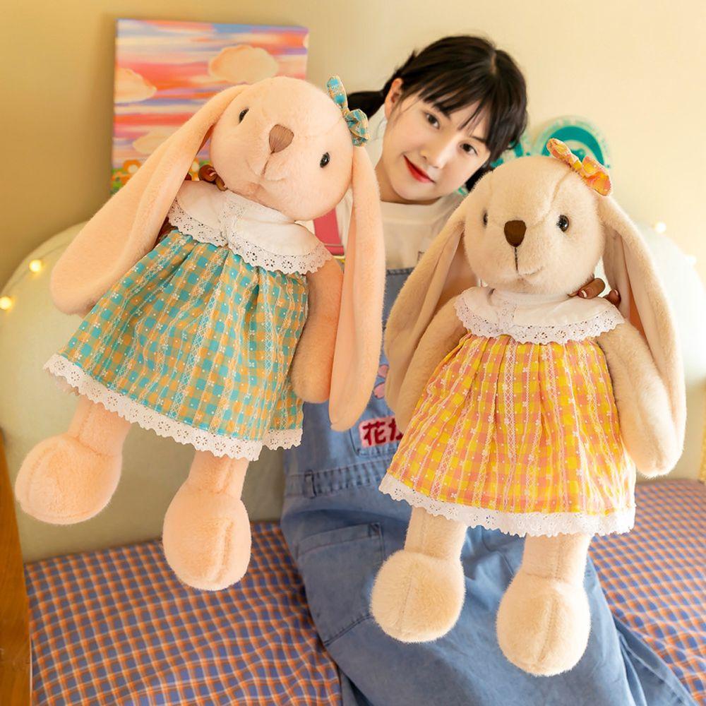 LILYES Thỏ Nhồi Bông Tai Dài 30 / 45CM Đáng Yêu Trang Trí Nhà Cửa
