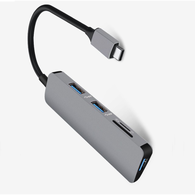 Bộ Chuyển HUB Type C To 3 x USB 3.0 &amp; SD/TF card - Màu ngẫu nhiên (063) Bảo Hành 1 Tháng