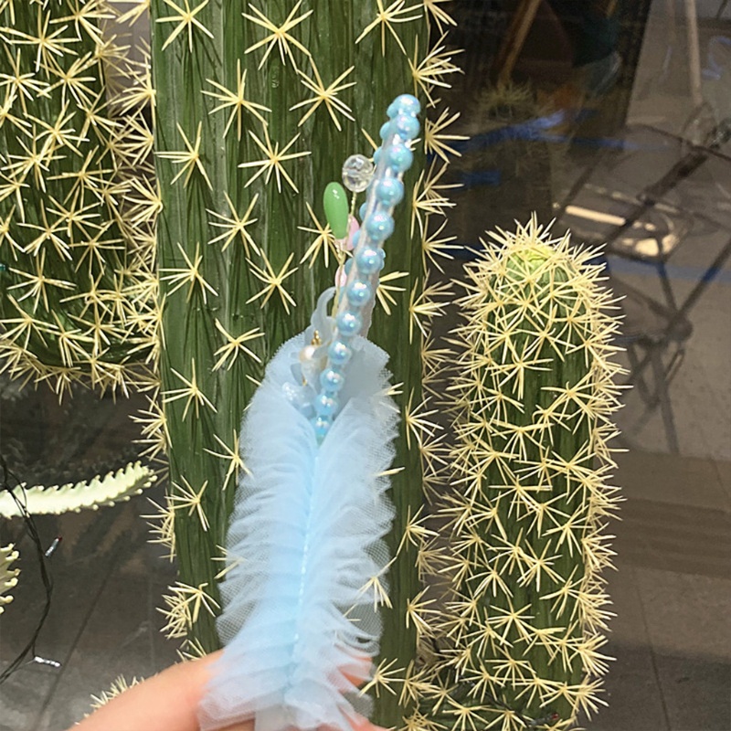 Băng Đô Cài Tóc Tai Thỏ Mềm Mại Phối Ren Và Tua Rua Lấp Lánh Phong Cách Halloween