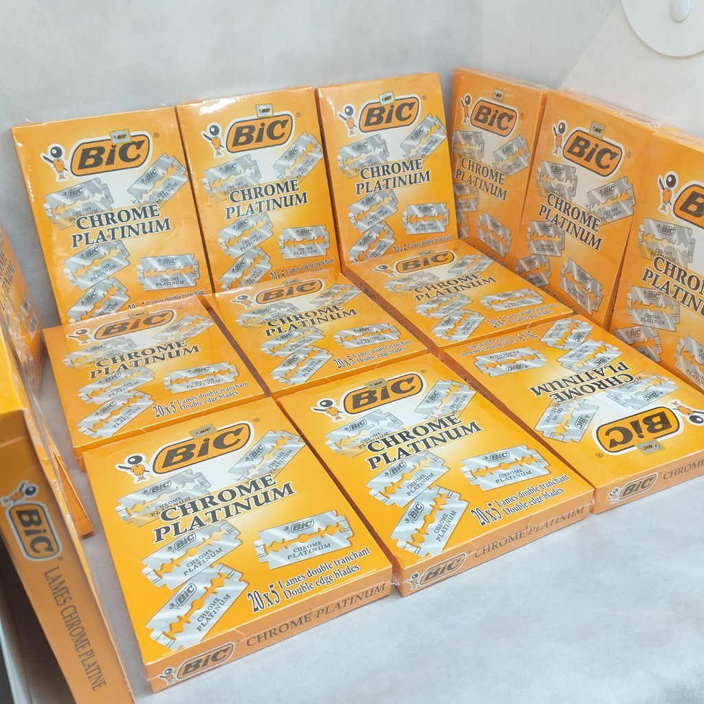 Lưỡi lam Bic chính hãng (20x5=100 lưỡi)