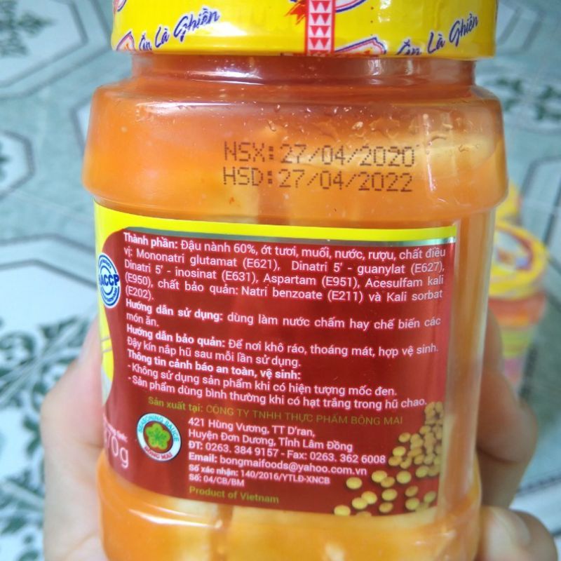 Chao bông mai hũ 370g - Chao đậu hũ chay - Đậu lên men vị béo và đậm đà kết hợp vị cay nồng của ớt và rượu thượng hạng | BigBuy360 - bigbuy360.vn