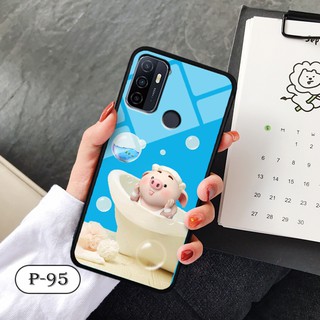 Ốp lưng kính 3D Oppo A53-cute