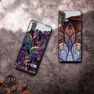 ỐP lưng kính cường lực Oppo Find X2 hoạ tiết cổ điển