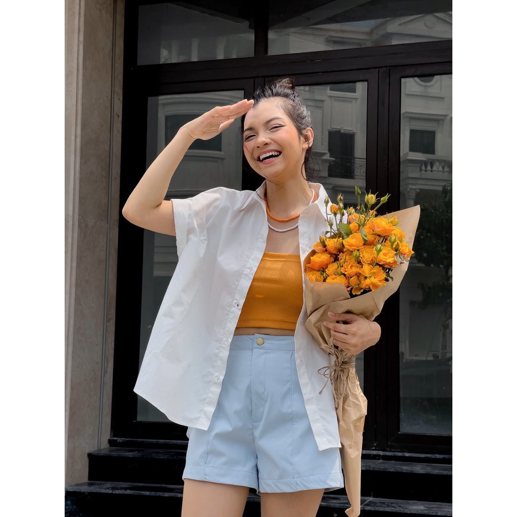 Áo 2 dây croptop nhiều màu LENCLOTHING 8319