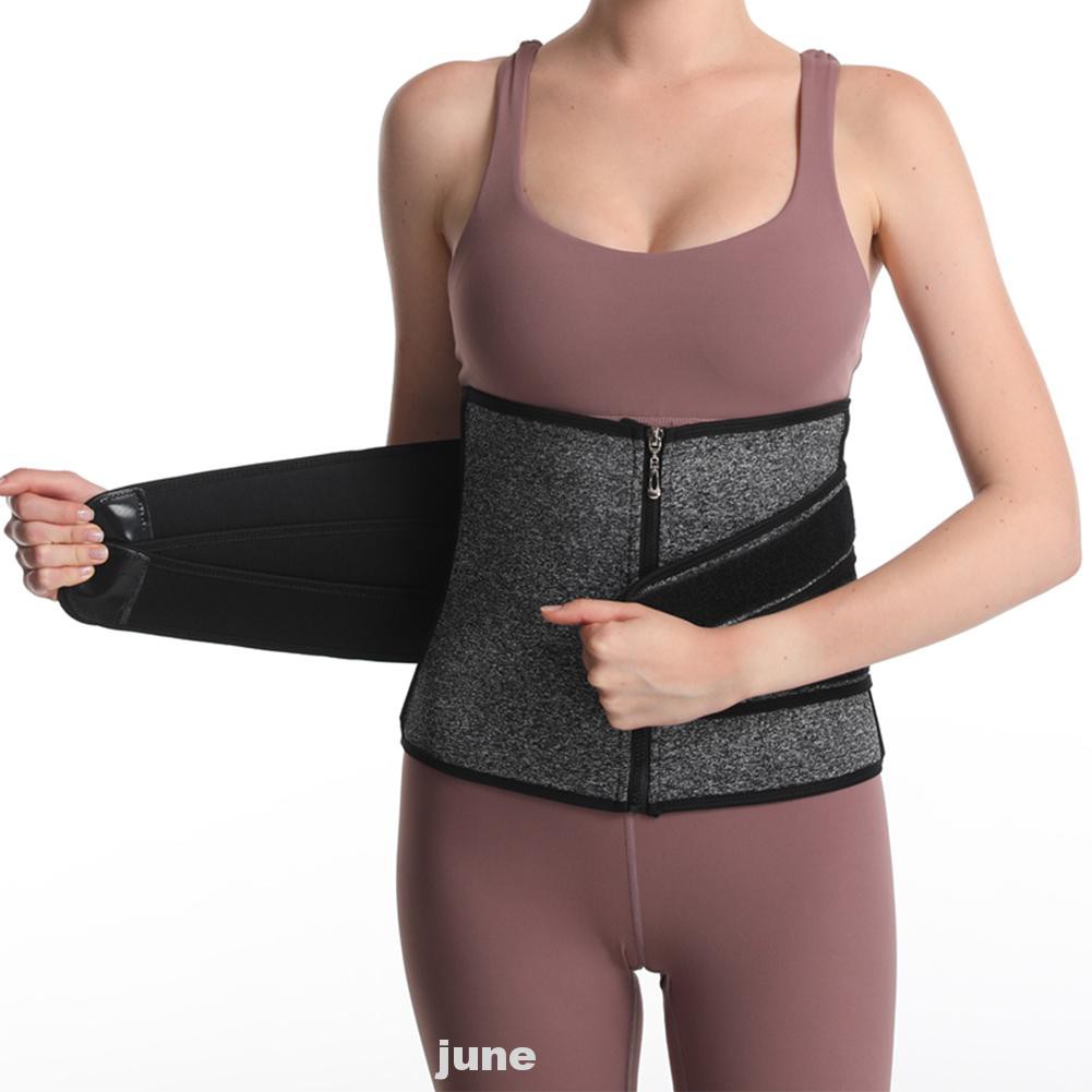 Women Home Zipper Fitness Yoga Gym Slimming Weight Loss Body Shaping Neoprene Waist Trainer