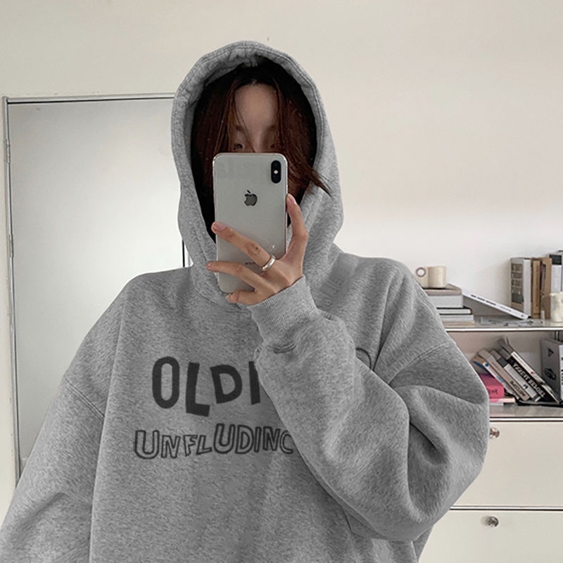 Áo Hoodie Dáng Rộng Thời Trang Phong Cách Hàn Quốc Cho Nữ