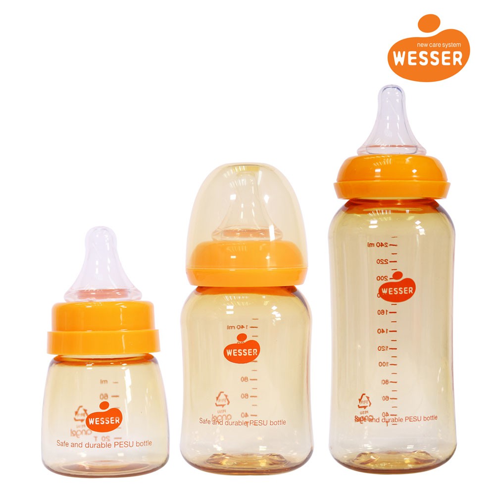 BÌNH SỮA WESSER PESU CỔ NHỎ 60ML/140ML/250ML