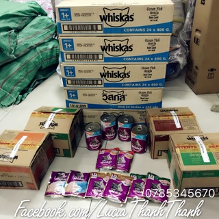 Thức ăn pate gói whiskas đủ vị 80 gram