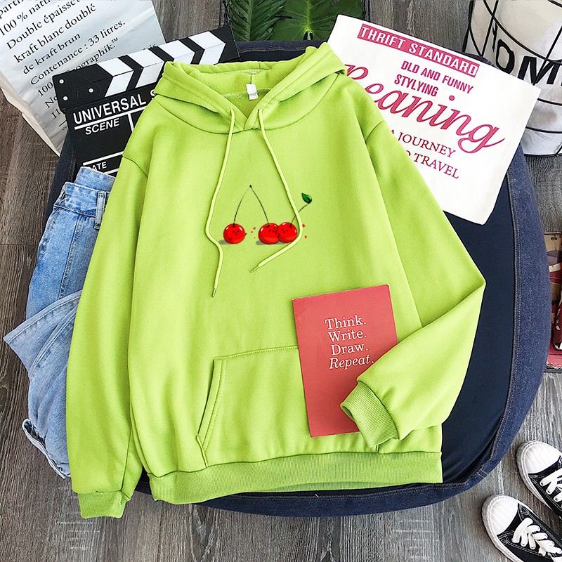 KAWASAKI Mới Áo Hoodie In Hình Quả Cherry Thời Trang Hip Hop | BigBuy360 - bigbuy360.vn