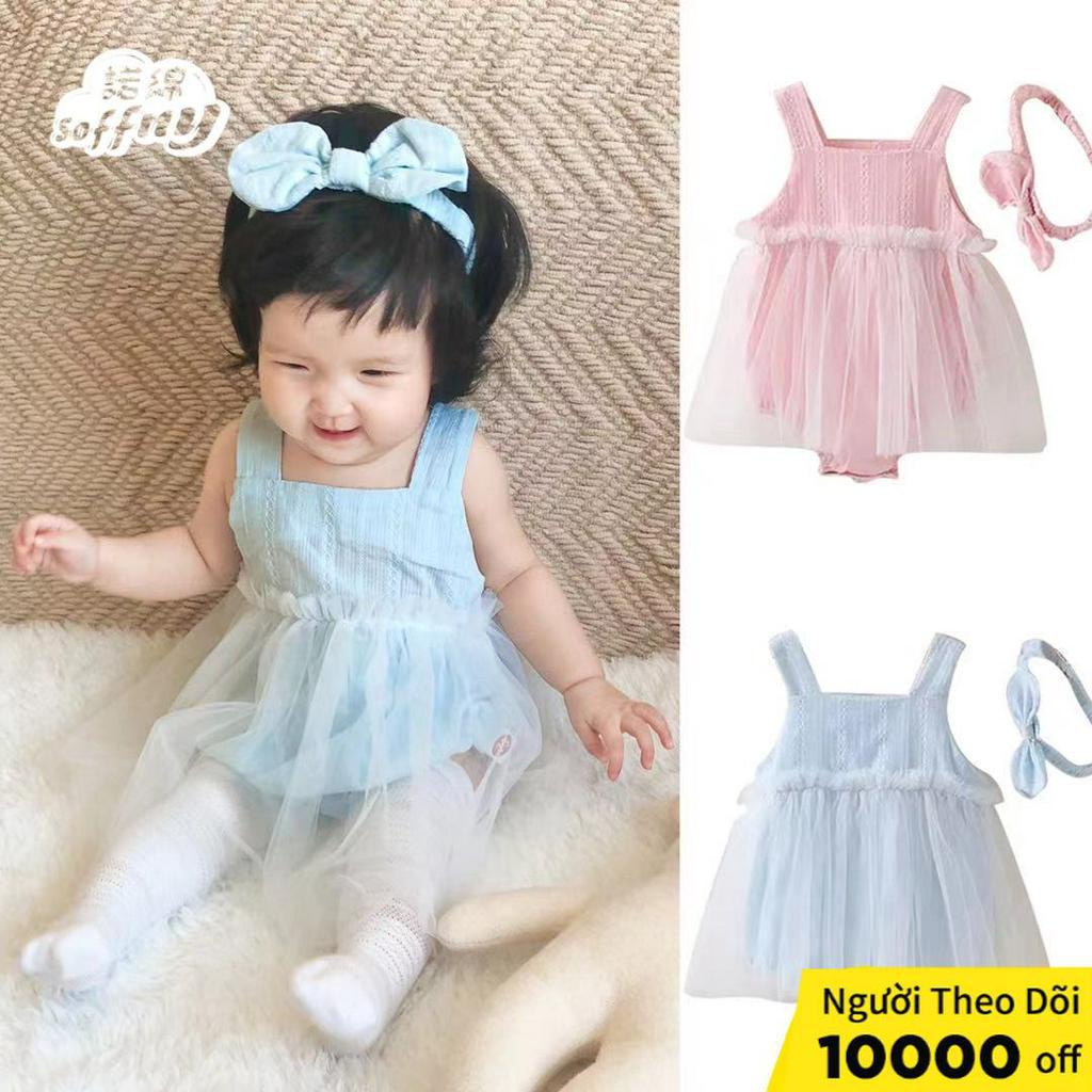 Đầm liền quần Soffny thiết kế đáng yêu dành cho bé gái
