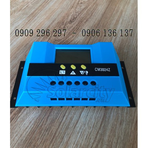 Bộ điều khiển sạc pin năng lượng mặt trời PWM CM3024Z 12V/24V-30AH