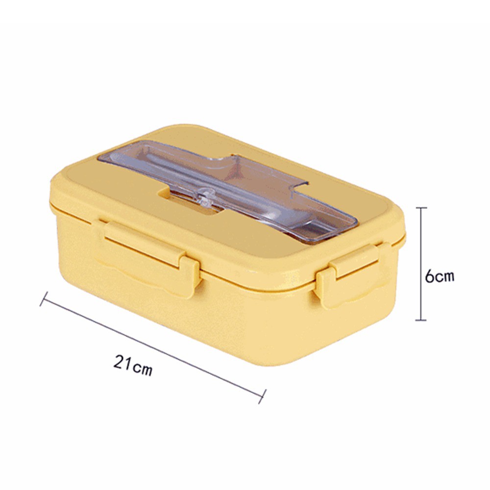 Hộp Cơm Trưa Văn Phòng 3 NGĂN K6 Loại 1 - Nhựa PP Cao Cấp - Kèm Đũa Thìa - Sử Dụng Lò Vi Sóng