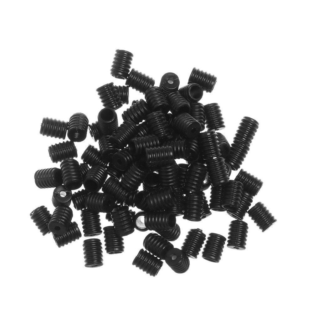 Set 50/100 Khóa Dây Rút Bằng Silicon Mềm Nhiều Màu Sắc Có Thể Điều Chỉnh Chống Trượt Cho Người Lớn Và Trẻ Em