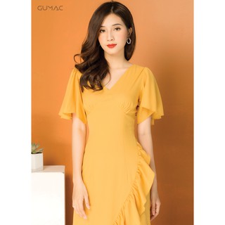 Đầm Maxi bèo GUMAC MS07951_VANG