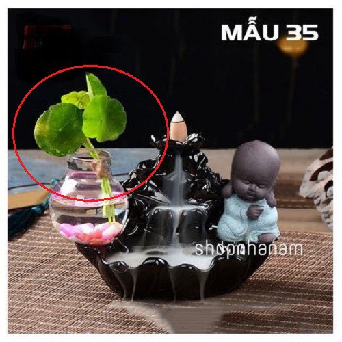 Lá sen nhựa phụ kiện trang trí cho thác khói, thác nước phong thủy