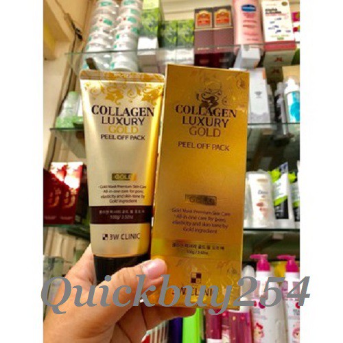 Mặt Nạ Vàng Collagen Luxury Gold Peel Off Pack 3W Clinic 100g