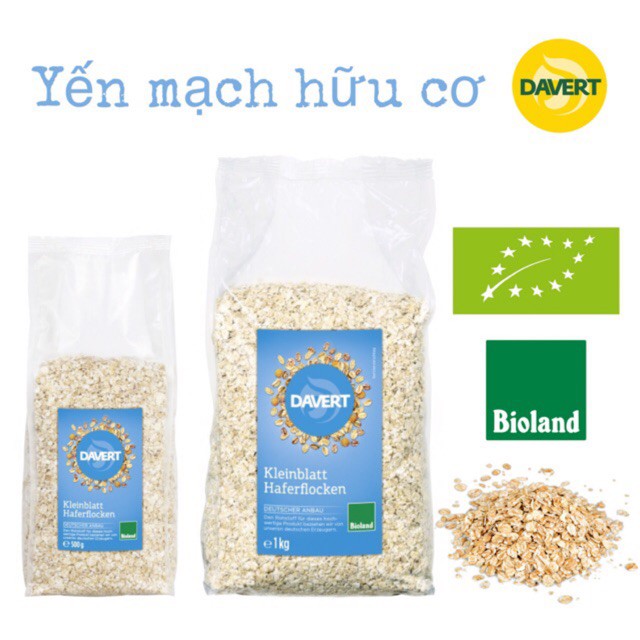 Yến mạch cán dẹp @Hàng-Đức-Daver-Organic instant oats