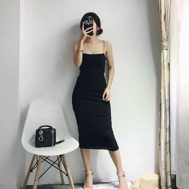 [Mã FAMAYWA2 giảm 10k đơn từ 50k] Váy 2 Dây🎁FREESHIP🎁Váy Maxi Dây Bún Chất Len Tăm Hàng Đẹp (đủ size) | BigBuy360 - bigbuy360.vn