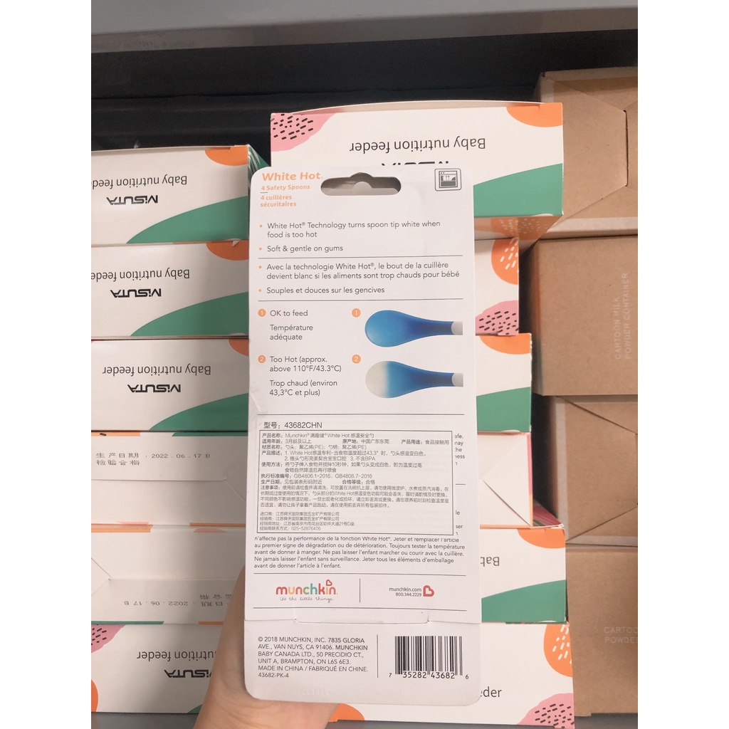 Thìa Báo Nóng Munchkin, Thìa Ăn Dặm Cho Bé Babibu - TBNM