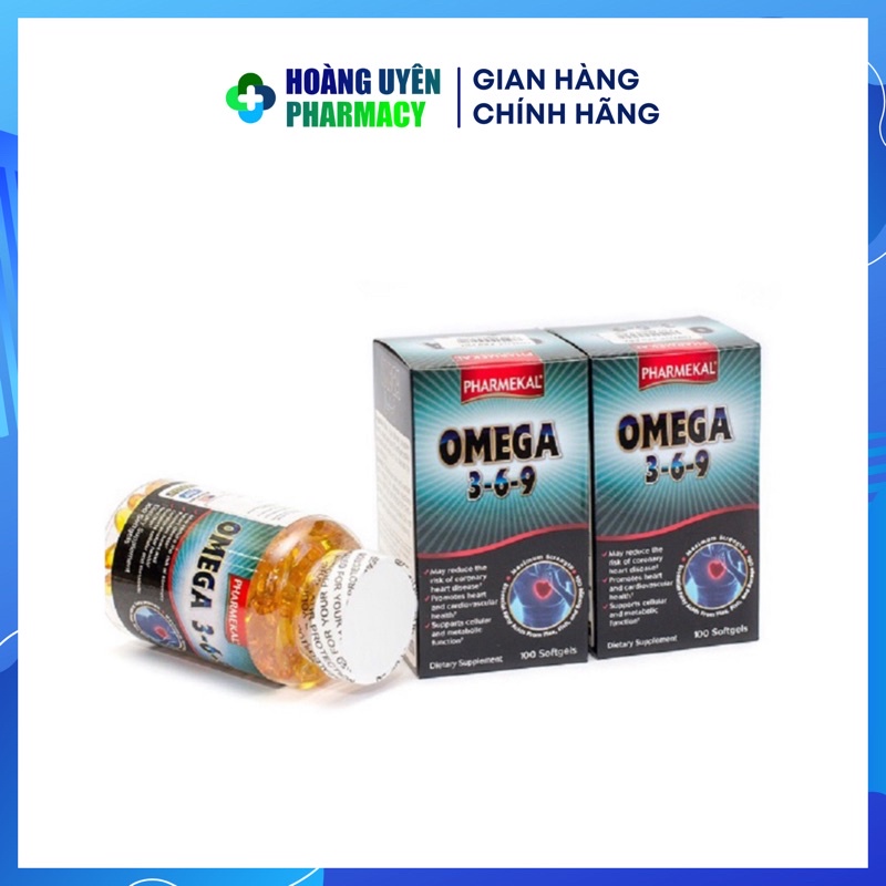 Viên dầu cá Omega 369 Pharmekal - Hộp 100 viên (Omega 3-6-9)