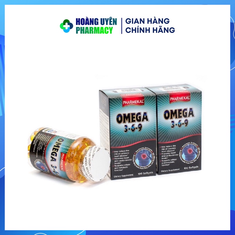 Viên dầu cá Omega 369 Pharmekal - Hộp 100 viên