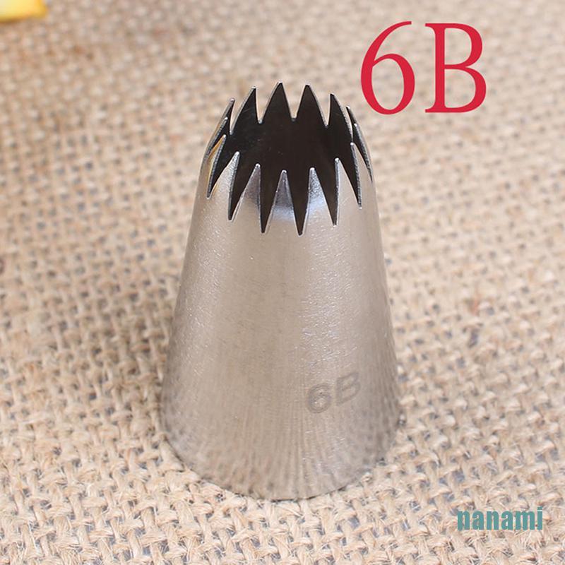 [nanami]6B Stainless Steel Icing Nozzle Decor Tip Cake Baking Pastry Decor