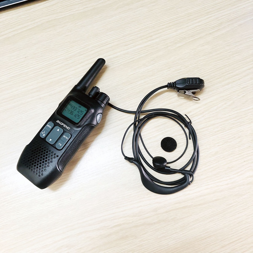 Tai Nghe bộ đàm 1 chân 3.5mm kèm Mic PTT. Phù hợp cho bộ đàm Motorola, Kenwood, Icom,… 1 cổng cắm