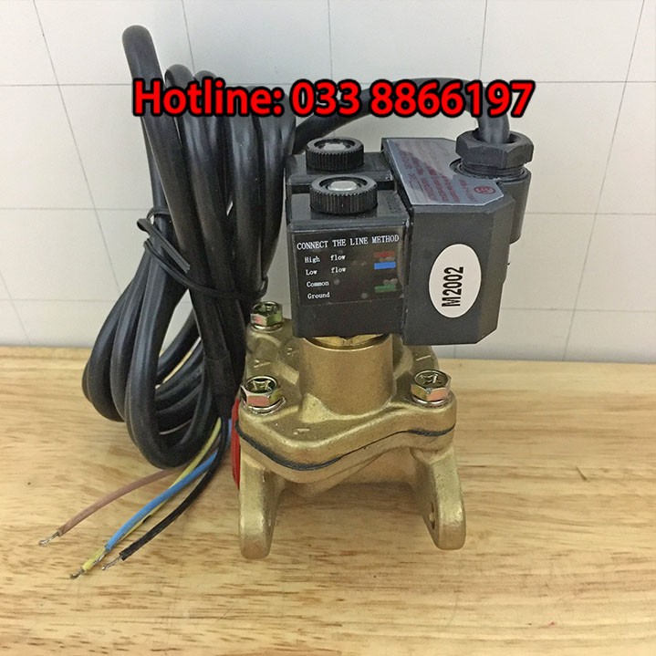 Van điện 2 cấp 220V phi 27 dùng cho trụ bơm xăng dầu