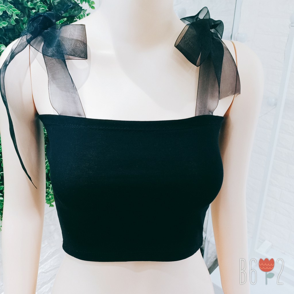 Áo thun ❄ FREESHIP ❄ áo phông nữ 2 dây duy băng cột nơ thời trang XIXO Mã ATN0012