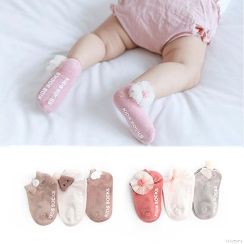 Vớ cotton phối ren ấm áp cho bé sơ sinh