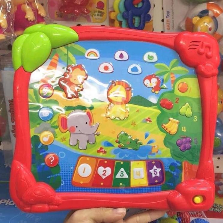 Đồ chơi bảng học số hình động vật hoang dã Winfun 002513 chính hãng