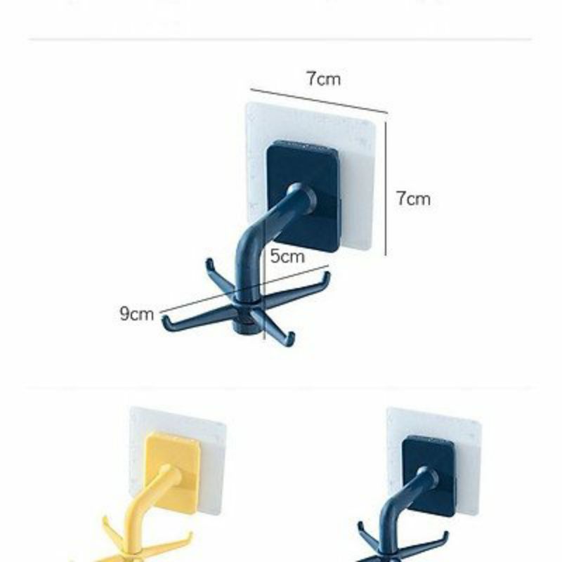 Móc treo vá, dụng cụ nhà bếp, đồ dùng phòng tắm 4 nhánh