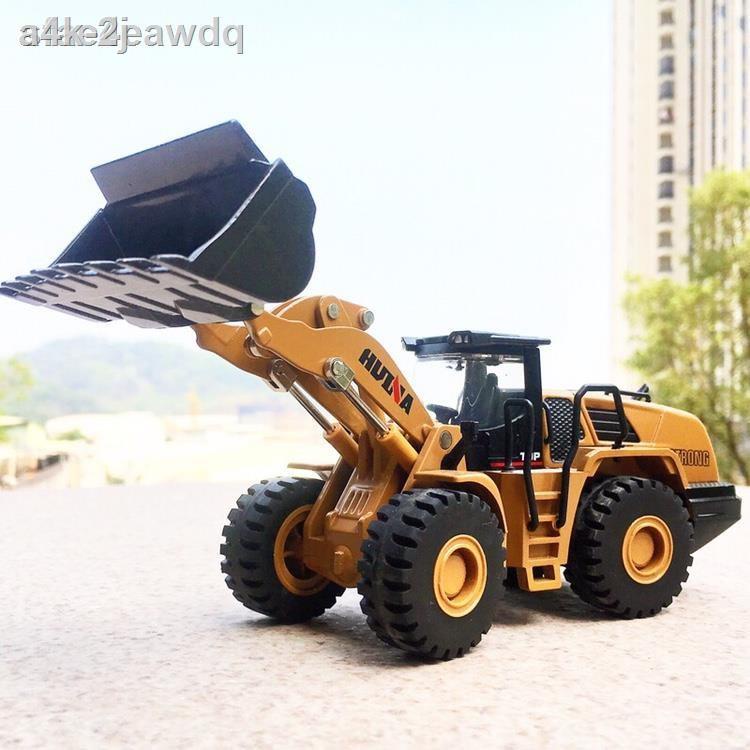【hàng mới】☏﹊xe nâng hợp kim tải đồ chơi ủi đất Máy chuyển động kỹ thuật mô phỏng đường lăn xẻng xúc hình phá dỡ