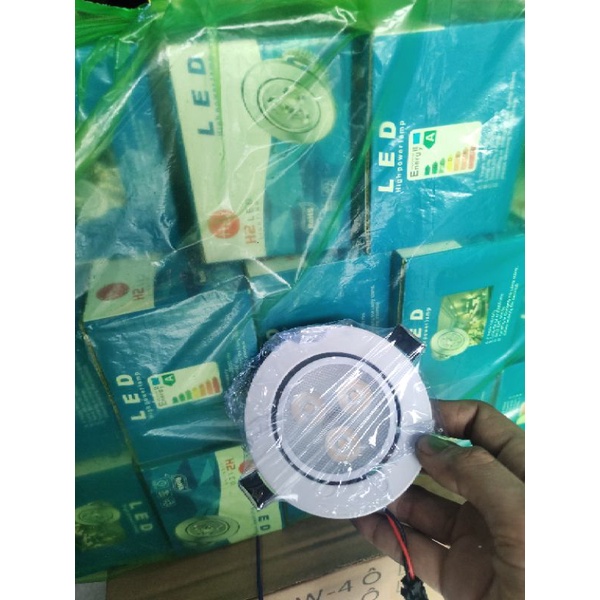 Đèn led mắt ếch sơn tĩnh điện trắng