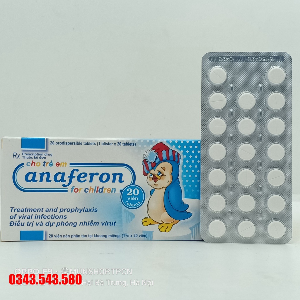 Anaferon for children - Tăng cường đề kháng - dự phòng cảm cúm dành cho trẻ của Nga