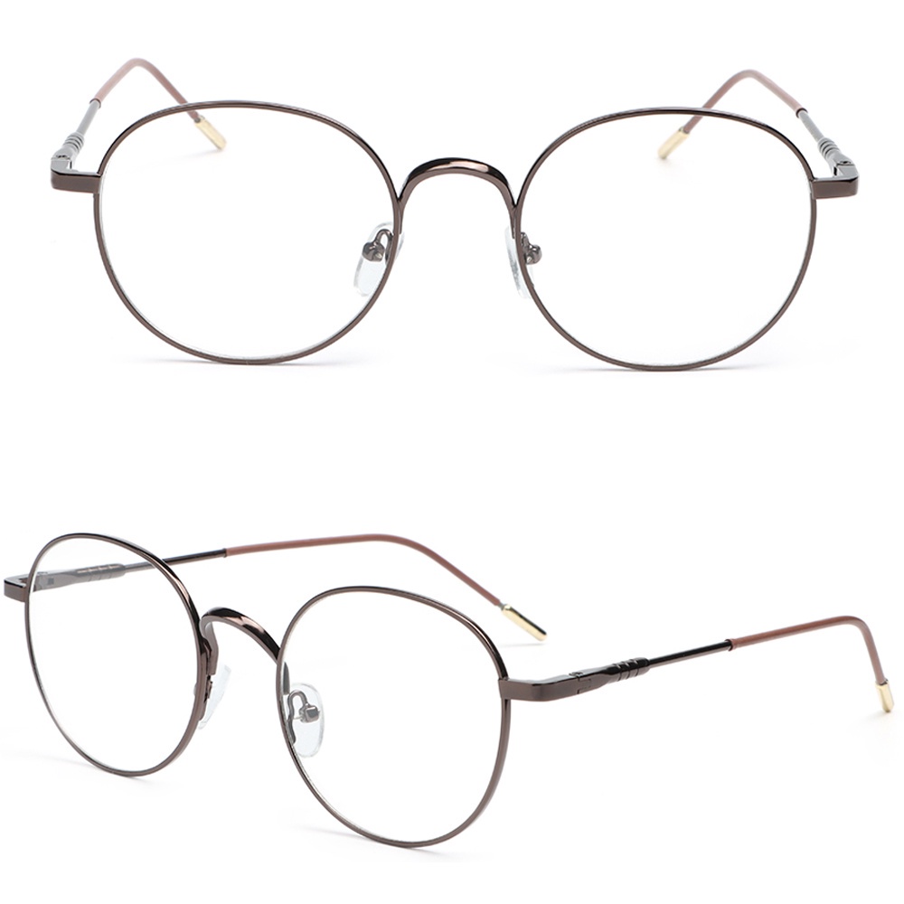 Mắt Kính Gọng Kim Loại Siêu Nhẹ Phong Cách Thời Trang Cao Cấp Cho Nam Và Nữ