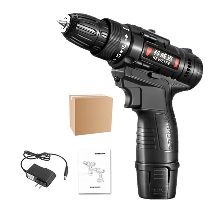 Máy khoan pin KEWEIWE 12v (Có hỗ trợ 2 tốc độ - Mua thêm pin)