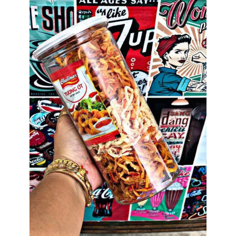 hủ pet-300gr mực mix 3 vị