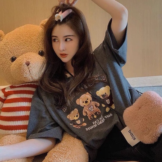Áo thun tay lỡ Cheapy phông unisex nam nữ cotton khô 3158 form rộng local brand Baby Bear