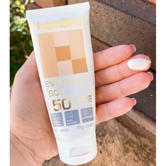 Kem chống nắng Hamilton, Kem Chống Nắng Quang Phổ Rộng SPF 50+ nội địa Úc