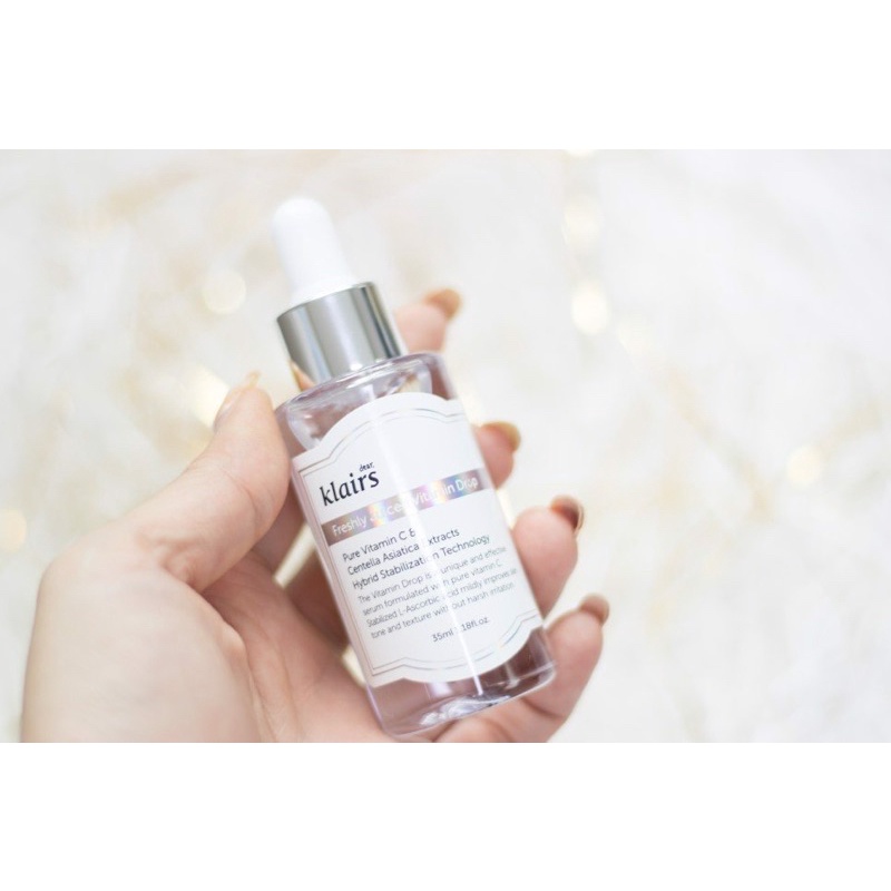 Tinh Chất Vitamin C Giúp Mờ Thâm Nám, Trắng Sáng Dành Cho Da Dễ Kích Ứng Klairs Freshly Juiced Vitamin Drop 35ml