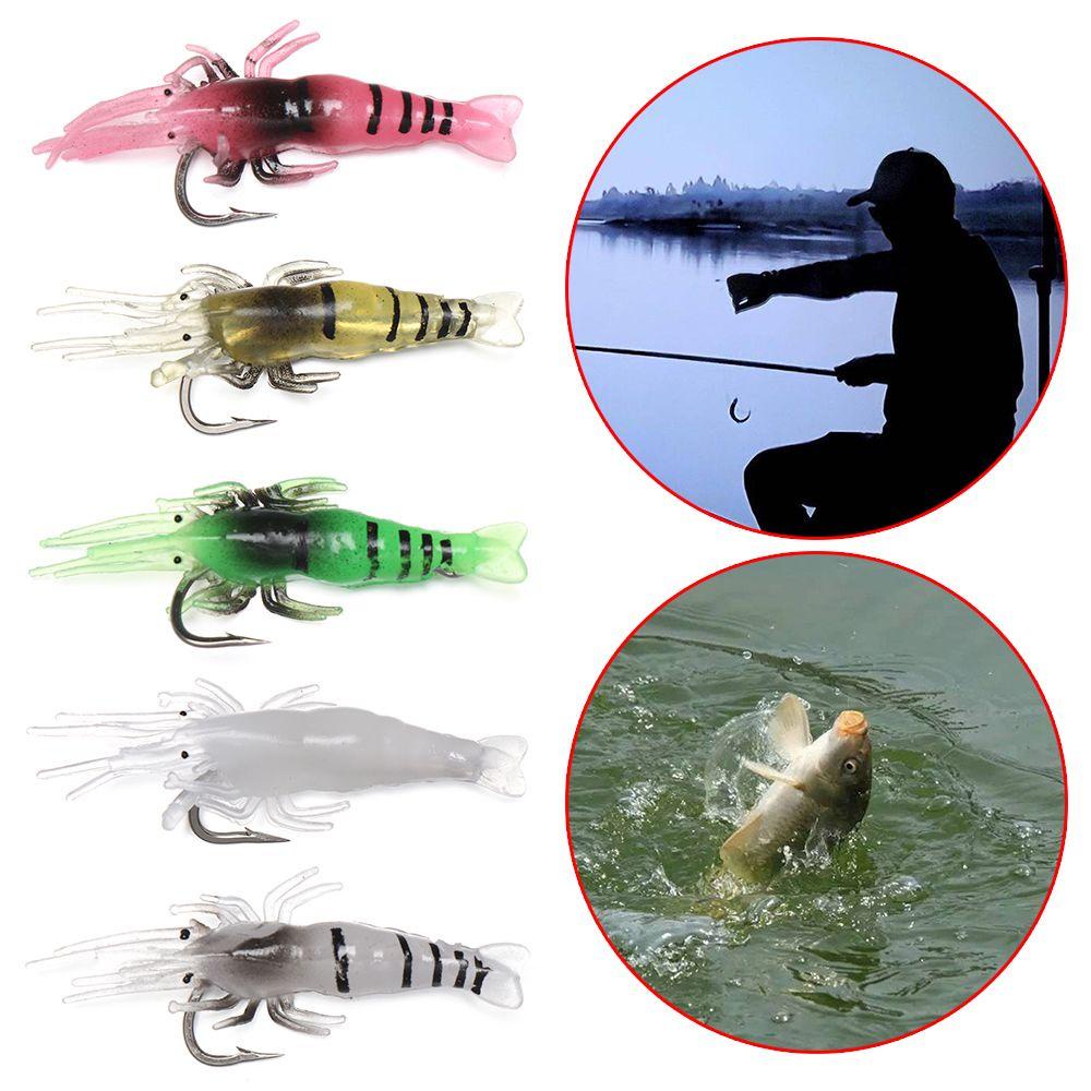 MYRONGVN Bộ 10 Mồi Câu Cá Silicone Hình Con Sâu Phát Sáng