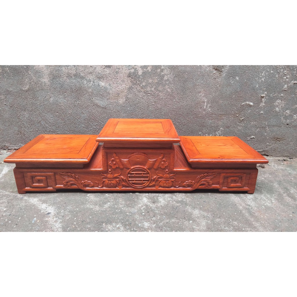 Tam sơn, chân đế bát nhang gỗ hương