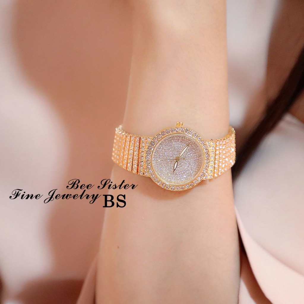 [Mã FAMAYFA2 giảm 10K đơn 50K] Đồng hồ nữ BS BEE SISTER BS152 mặt tròn nhỏ đính đá sang trọng | BigBuy360 - bigbuy360.vn