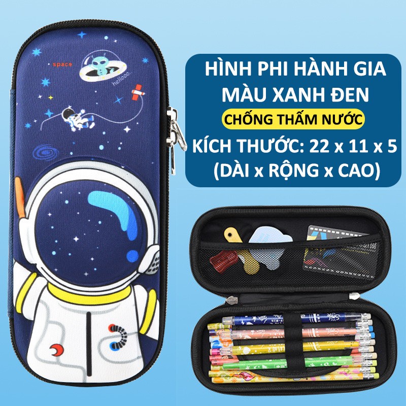 Hộp Bút Họa Tiết In Nổi 3D Sinh Động, Siêu Nhẹ, Chống Thấm Nước,dành cho bé trai và bé gái-HB00003