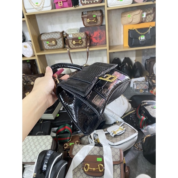 Túi balen da rắn size 21 kèm dây đeo chéoFreeship