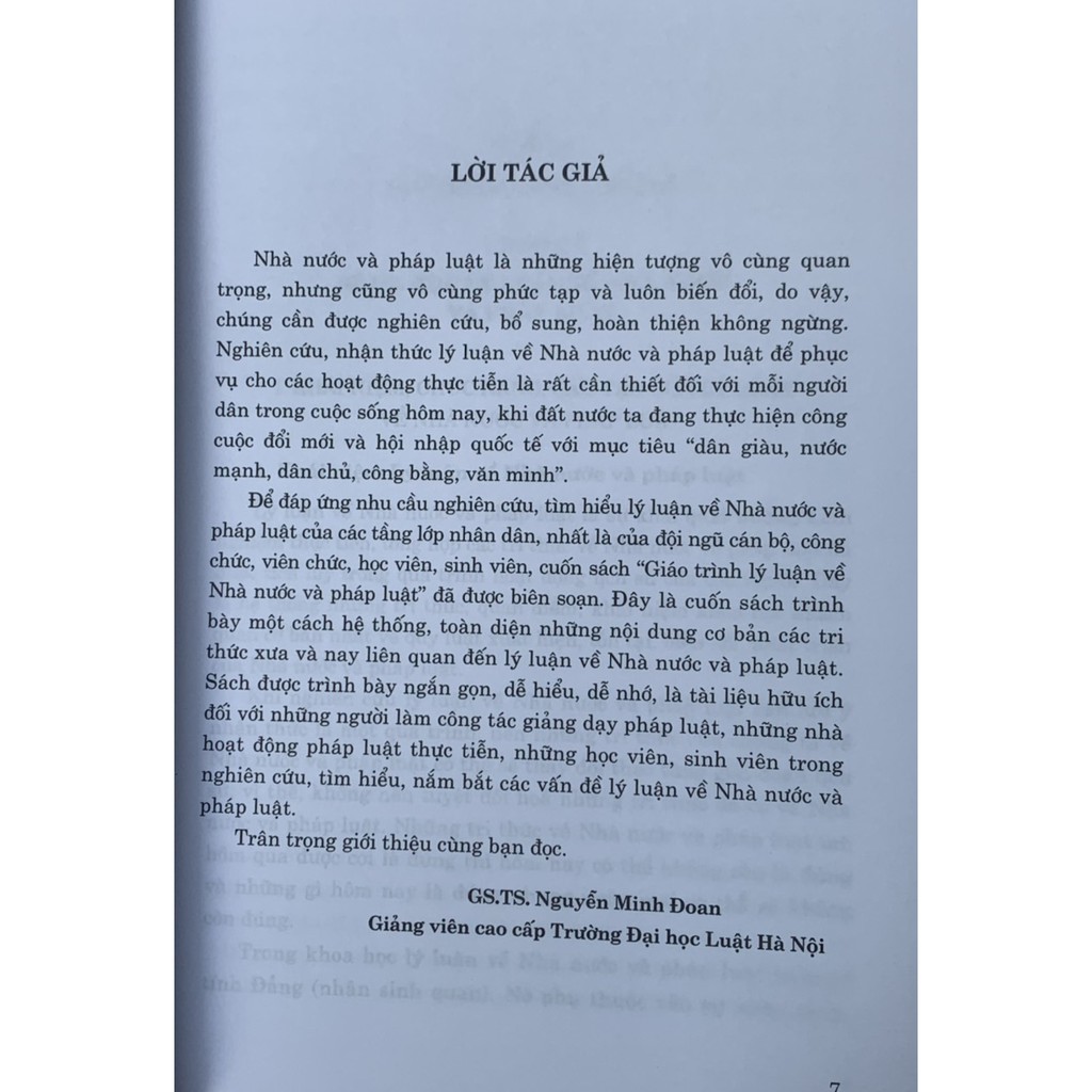 Sách - Giáo trình Lý luận về Nhà Nước và Pháp Luật