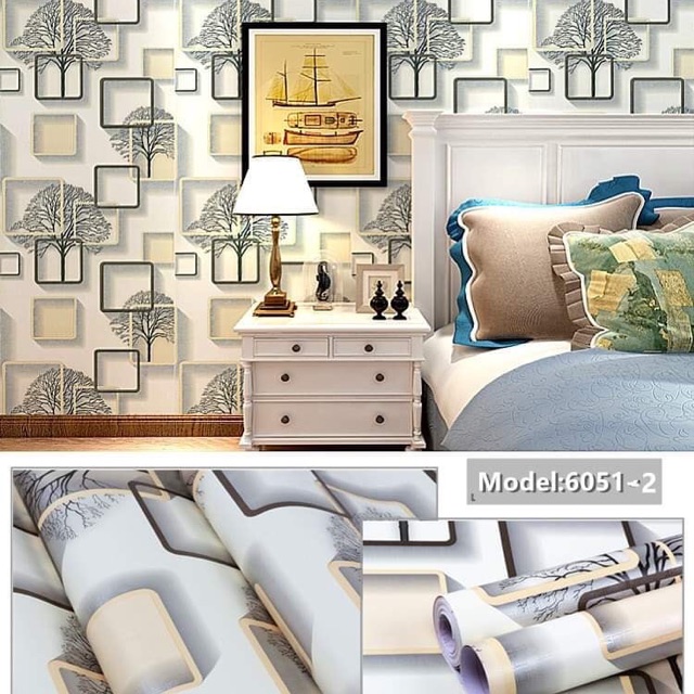 CUỘN 10M GIẤY DÁN TƯỜNG Ô VUÔNG VÀNG {decal cuộn}